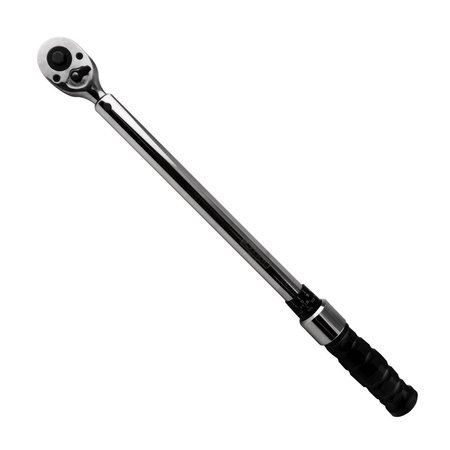 K-TOOL INTERNATIONAL Adjustable Ratcheting Torque Wrench Usa Made, 20-150 Ft/Lb, 1/2" Drive KTI72125A